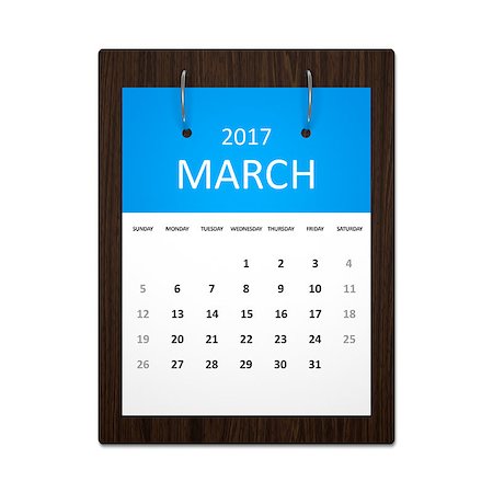 An image of a stylish calendar for event planning 2017 march Stock Photo - Budget Royalty-Free & Subscription, Code: 400-08497505
