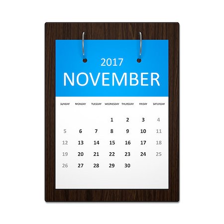 simsearch:400-08072406,k - An image of a stylish calendar for event planning 2017 november Stock Photo - Budget Royalty-Free & Subscription, Code: 400-08497507