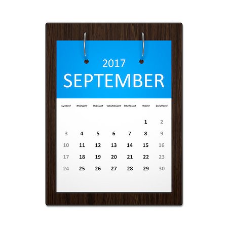 An image of a stylish calendar for event planning 2017 september Stock Photo - Budget Royalty-Free & Subscription, Code: 400-08497509