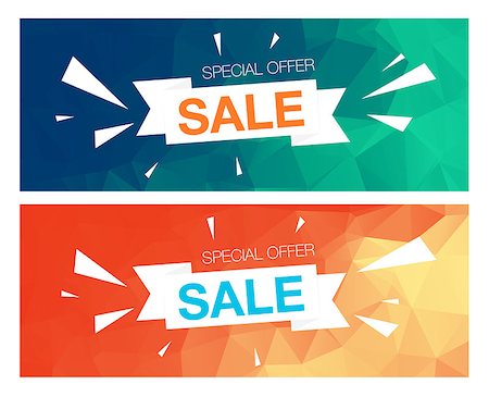 Super Sale Special Offer web banner template on colored background Foto de stock - Super Valor sin royalties y Suscripción, Código: 400-08497575
