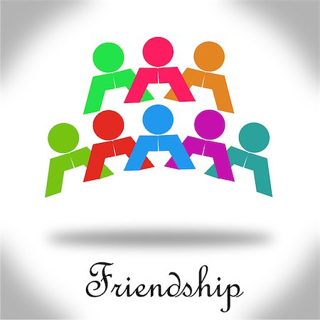 simsearch:400-08159257,k - Friendship image with hi-res rendered artwork that could be used for any graphic design. Foto de stock - Super Valor sin royalties y Suscripción, Código: 400-08497586