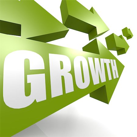 simsearch:400-08159289,k - Growth arrow in green image with hi-res rendered artwork that could be used for any graphic design. Stockbilder - Microstock & Abonnement, Bildnummer: 400-08497592