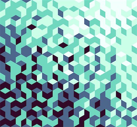 Vector abstract geometric background in green and blue Stock Photo - Budget Royalty-Free & Subscription, Code: 400-08497934