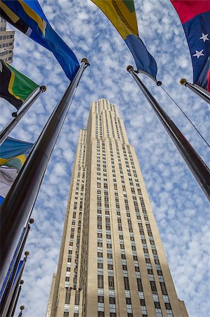 rockefeller plaza - National flags at Rockefeller center in New York, USA Stock Photo - Budget Royalty-Free & Subscription, Code: 400-08498012