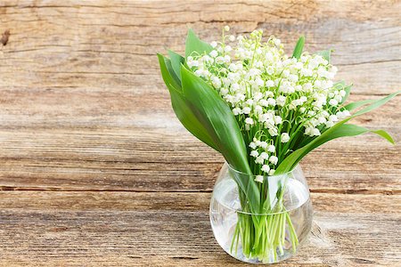simsearch:689-03124006,k - Lilly of valley in glass vase on wooden table Photographie de stock - Aubaine LD & Abonnement, Code: 400-08498226