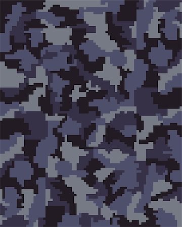 digital camouflage seamless pattern - Seamless pattern of digital camouflage, vector Stock Photo - Budget Royalty-Free & Subscription, Code: 400-08498384