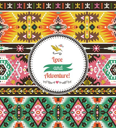 peru indians - Seamless colorful pattern in tribal style Stock Photo - Budget Royalty-Free & Subscription, Code: 400-08498493