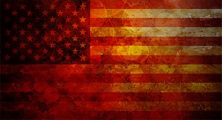 USA Flag Silhouette with Grunge Texture Background Illustration Stock Photo - Budget Royalty-Free & Subscription, Code: 400-08498506