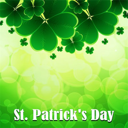 simsearch:400-05885156,k - Saint Patricks day background. Clover vector background. Stock Photo - Budget Royalty-Free & Subscription, Code: 400-08498691