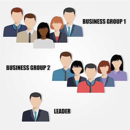 simsearch:400-04065481,k - business people group human resources flat vector illustration. Also available as a Vector in Adobe illustrator EPS 8 format. Fotografie stock - Microstock e Abbonamento, Codice: 400-08499156