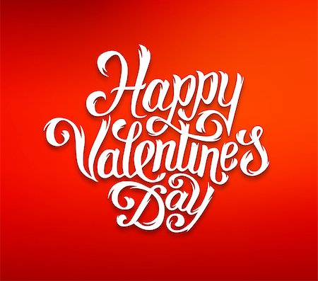 simsearch:400-08818102,k - Happy Valentines Day text typography greetings for print and web banner. Hand drawn inscription for 14 february greeting cards. Vector illustration. White lettering for Valentines Day. Stock Photo - Budget Royalty-Free & Subscription, Code: 400-08499507