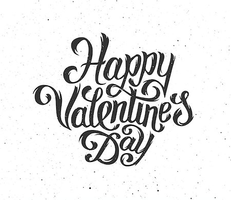 simsearch:400-08818102,k - Happy Valentines Day text typography greetings for print and web banner. Hand drawn inscription for 14 february greeting cards. Vector illustration. Vintage lettering for Saint Valentines Day. Stock Photo - Budget Royalty-Free & Subscription, Code: 400-08499509