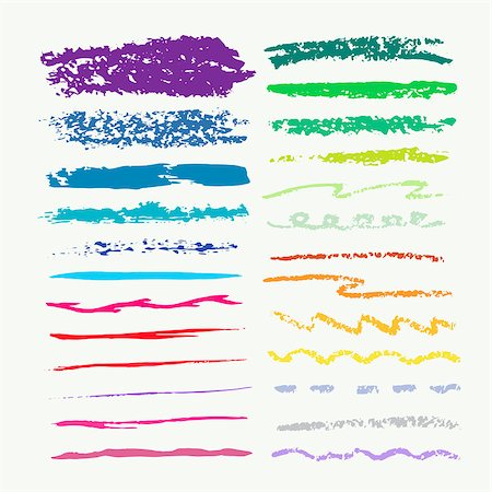 Art Brushes set - pastel colors Foto de stock - Super Valor sin royalties y Suscripción, Código: 400-08499556