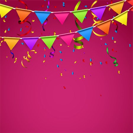 simsearch:400-06694470,k - Party Background with Flags Vector Illustration. EPS10 Stock Photo - Budget Royalty-Free & Subscription, Code: 400-08499889