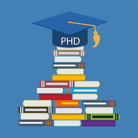 simsearch:400-04641615,k - Hard and Long Way to the Doctor of Philosophy Degree PHD Vector Illustration EPS10 Foto de stock - Royalty-Free Super Valor e Assinatura, Número: 400-08499932