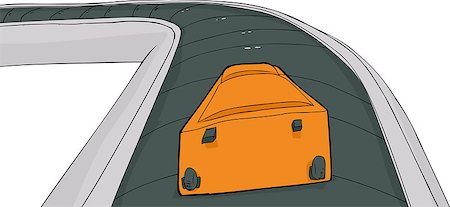 Single suitcase laying on baggage claim carousel Stockbilder - Microstock & Abonnement, Bildnummer: 400-08492063
