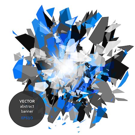 puzzle piece black background - Abstract vector explosion of colorful particles background Foto de stock - Super Valor sin royalties y Suscripción, Código: 400-08492094