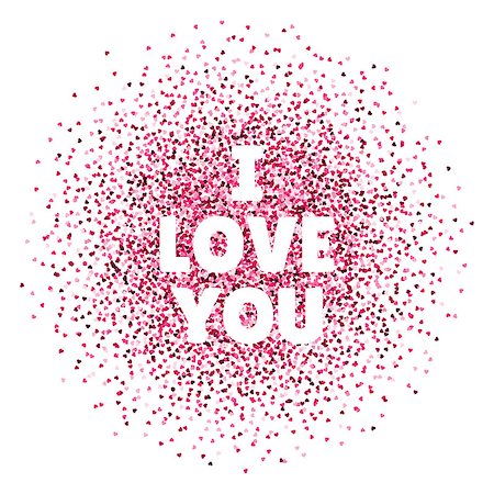 simsearch:400-06630484,k - I love you. Valentines day card. Vector illustration with colorful hearts. Abstract illustration for print, banner or poster. Stock Photo - Budget Royalty-Free & Subscription, Code: 400-08492346