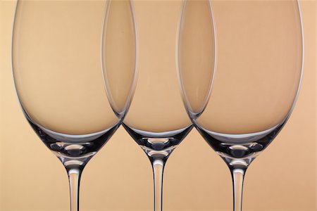 simsearch:400-08035611,k - Three empty glasses of wine on a background Stock Photo - Budget Royalty-Free & Subscription, Code: 400-08492609