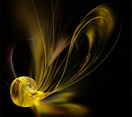 abstract fractal image. yellow computer generated element Stock Photo - Budget Royalty-Free & Subscription, Code: 400-08492690