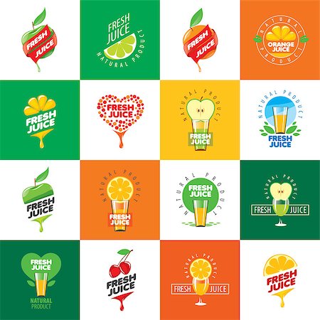 vector icon fresh juice from natural products Stock Photo - Budget Royalty-Free & Subscription, Code: 400-08493309