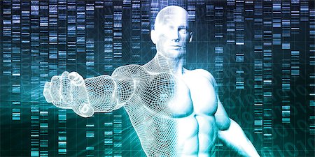 picture for futuristic biotechnology - Medical Technology with Scientist Engineer on DNA Background Stock Photo - Budget Royalty-Free & Subscription, Code: 400-08493486