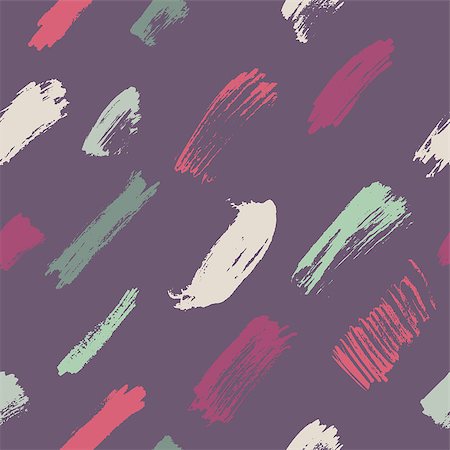 paint brush stroke vector - Vector seamless thin brushstrokes pattern in bright colors Stock Photo - Budget Royalty-Free & Subscription, Code: 400-08493751