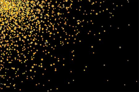 sparkling vector - gold glitter texture on a black background Stock Photo - Budget Royalty-Free & Subscription, Code: 400-08493949