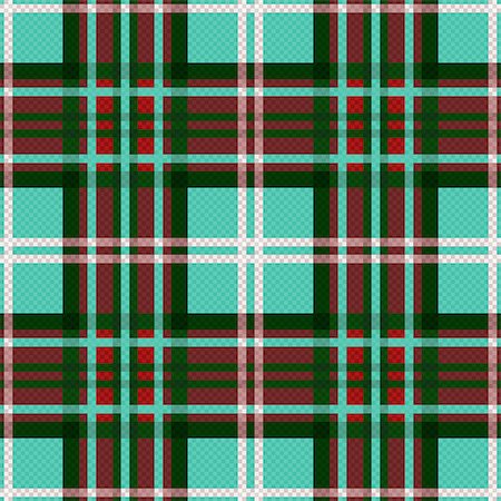 simsearch:400-08504037,k - Seamless checkered vector contrast colorful pattern mainly in turquoise, red and white colors Foto de stock - Super Valor sin royalties y Suscripción, Código: 400-08504218