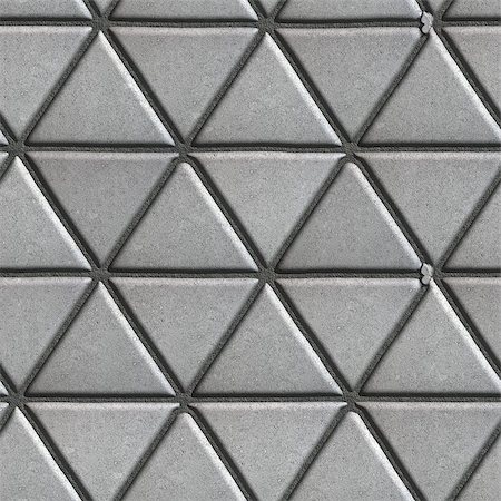 simsearch:400-04875459,k - Gray Paving Slabs laid as Pattern of Small Triangles. Seamless Tileable Texture. Photographie de stock - Aubaine LD & Abonnement, Code: 400-08504537