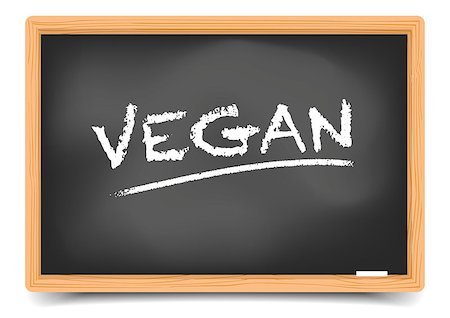 simsearch:400-09088741,k - detailed illustration of a blackboard with Vegan, eps10 vector, gradient mesh included Foto de stock - Royalty-Free Super Valor e Assinatura, Número: 400-08505539