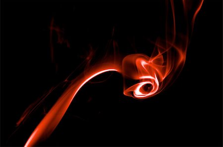 Fancy Abstract Red Smoke Figure on Black background Stock Photo - Budget Royalty-Free & Subscription, Code: 400-08506675