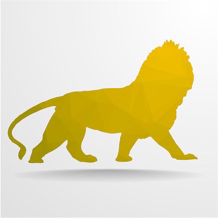 simsearch:400-08653412,k - detailed illustration of a polygonal Lion, eps10 vector Stock Photo - Budget Royalty-Free & Subscription, Code: 400-08506746