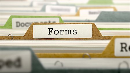 simsearch:400-08618903,k - Forms on Business Folder in Multicolor Card Index. Closeup View. Blurred Image. 3D Render. Stock Photo - Budget Royalty-Free & Subscription, Code: 400-08506829