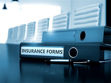 entering office - Insurance Forms - File Folder on Working Black Desktop. Insurance Forms - Business Concept on Blurred Background. Insurance Forms - Concept. Toned Image. 3D. Stock Photo - Budget Royalty-Free & Subscription, Code: 400-08506892