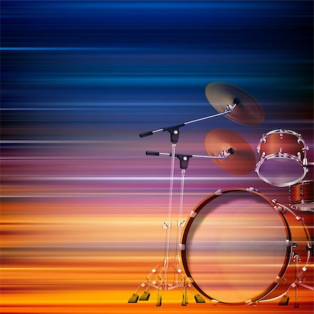 simsearch:400-08507108,k - abstract blur music background with drum kit Photographie de stock - Aubaine LD & Abonnement, Code: 400-08507106