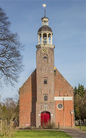 simsearch:400-08432432,k - Reformed church in Oude Pekela, The Netherlands Fotografie stock - Microstock e Abbonamento, Codice: 400-08507989