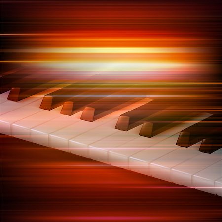 simsearch:400-04767338,k - abstract red blur music background with piano keys Stockbilder - Microstock & Abonnement, Bildnummer: 400-08508617