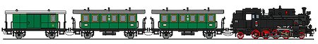 simsearch:400-08615636,k - Hand drawing of a classic steam train - not a real model Photographie de stock - Aubaine LD & Abonnement, Code: 400-08508656