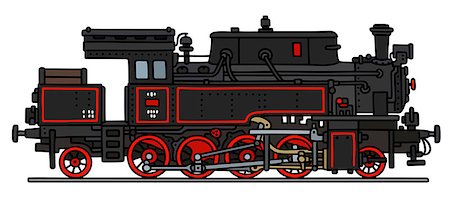 simsearch:400-08615636,k - Hand drawing of a classic steam locomotive - not a real type Photographie de stock - Aubaine LD & Abonnement, Code: 400-08508652