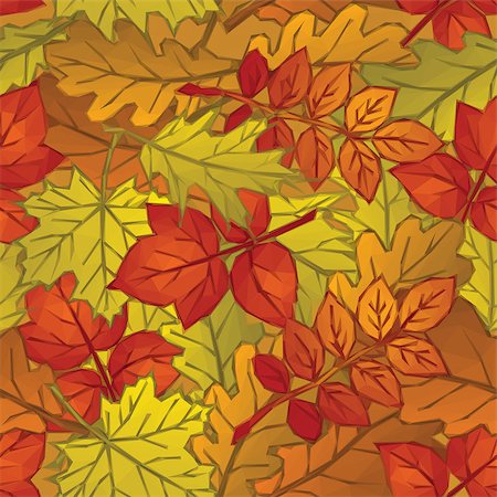 simsearch:400-05348075,k - Autumn Nature Background with Leaves of Plants, Polygonal Low Poly Design. Vector Photographie de stock - Aubaine LD & Abonnement, Code: 400-08508695