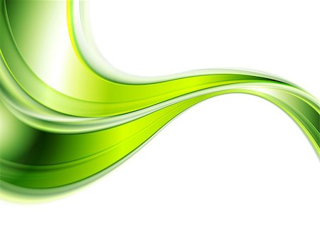 simsearch:400-08978821,k - Green abstract smooth waves background. Vector design Foto de stock - Super Valor sin royalties y Suscripción, Código: 400-08500026