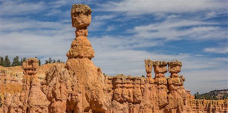 simsearch:400-08793800,k - Panorama of hoodoos in the Amphitheater in Bryce Canyon National Park, Utah, America Stock Photo - Budget Royalty-Free & Subscription, Code: 400-08500043