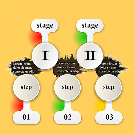 simsearch:400-07423002,k - Vector illustration infographics booklet breaks the background, round frame for your text and the individual steps and categories. Stock Photo - Budget Royalty-Free & Subscription, Code: 400-08500781