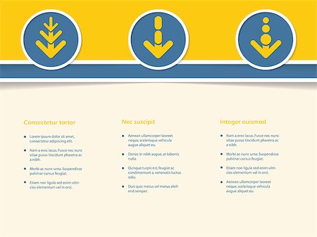 simsearch:400-07620578,k - Infographic design with arrow symbols in circle Fotografie stock - Microstock e Abbonamento, Codice: 400-08501206