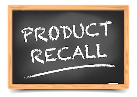 simsearch:400-09088741,k - detailed illustration of a blackboard with Product Recall, eps10 vector, gradient mesh included Foto de stock - Royalty-Free Super Valor e Assinatura, Número: 400-08501825