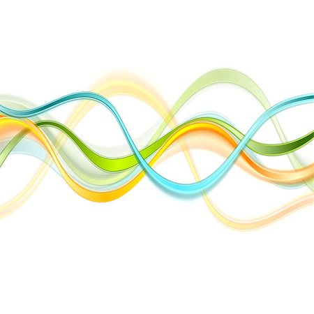 simsearch:400-08291134,k - Colorful smooth wavy abstract background. Vector design Stock Photo - Budget Royalty-Free & Subscription, Code: 400-08502222