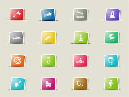 Active recreation icon for web sites and user interface Stock Photo - Budget Royalty-Free & Subscription, Code: 400-08502232