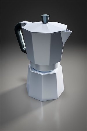 simsearch:400-07976610,k - An image of a typical italian coffee percolator Stockbilder - Microstock & Abonnement, Bildnummer: 400-08502314