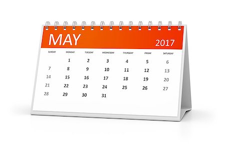 simsearch:400-08072406,k - An image of a table calendar for your events 2017 may Stock Photo - Budget Royalty-Free & Subscription, Code: 400-08502325